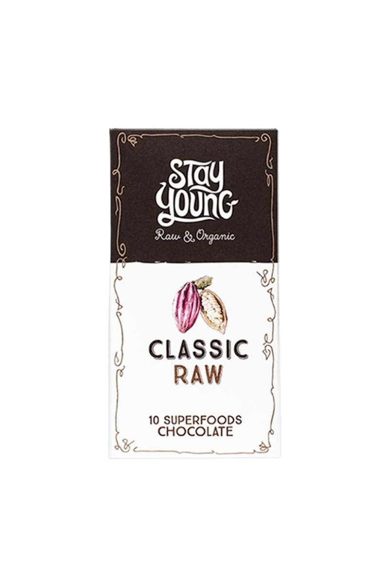Dark Raw Organic Chocolate STAY YOUNG (5 pcs)