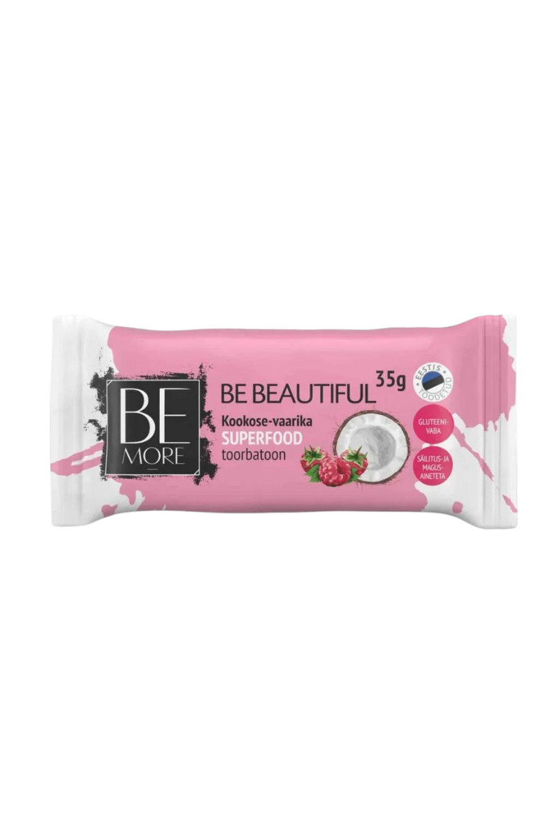 Be Beautiful coconut-raspberry raw bar - 16pcs