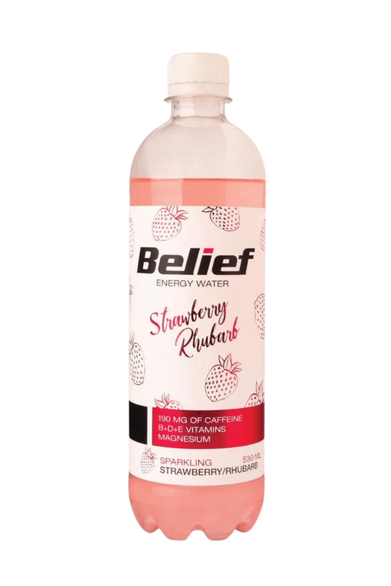 Belief Energy Water - Strawberry-Rhubarb ( 12 pcs x 530ml )