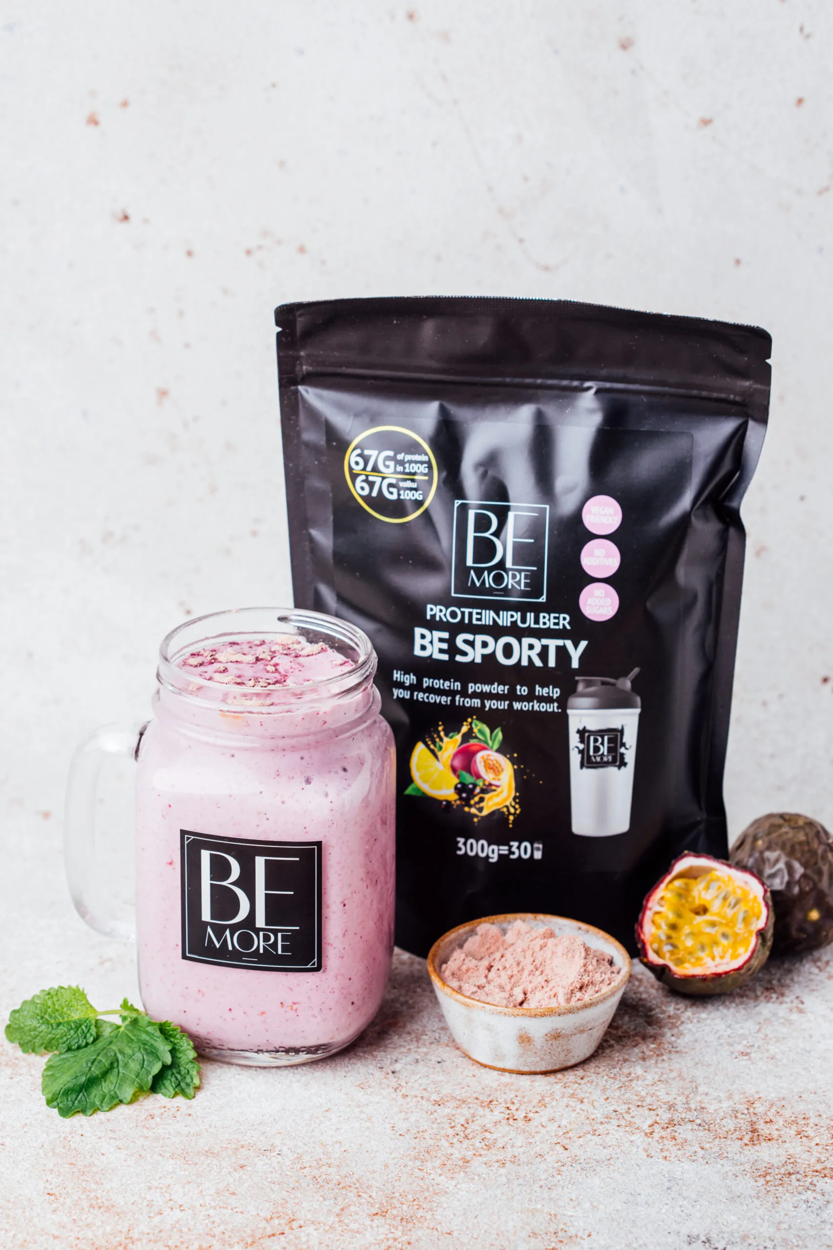 Be Sporty vegan protein powder, 300g - Image 3