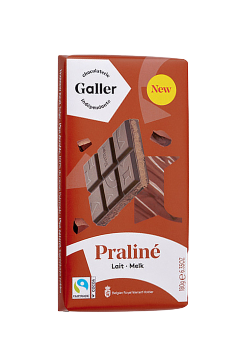 Milk chocolate tablet with praline filling Galler Lait Praline, 180 g (3pcs)