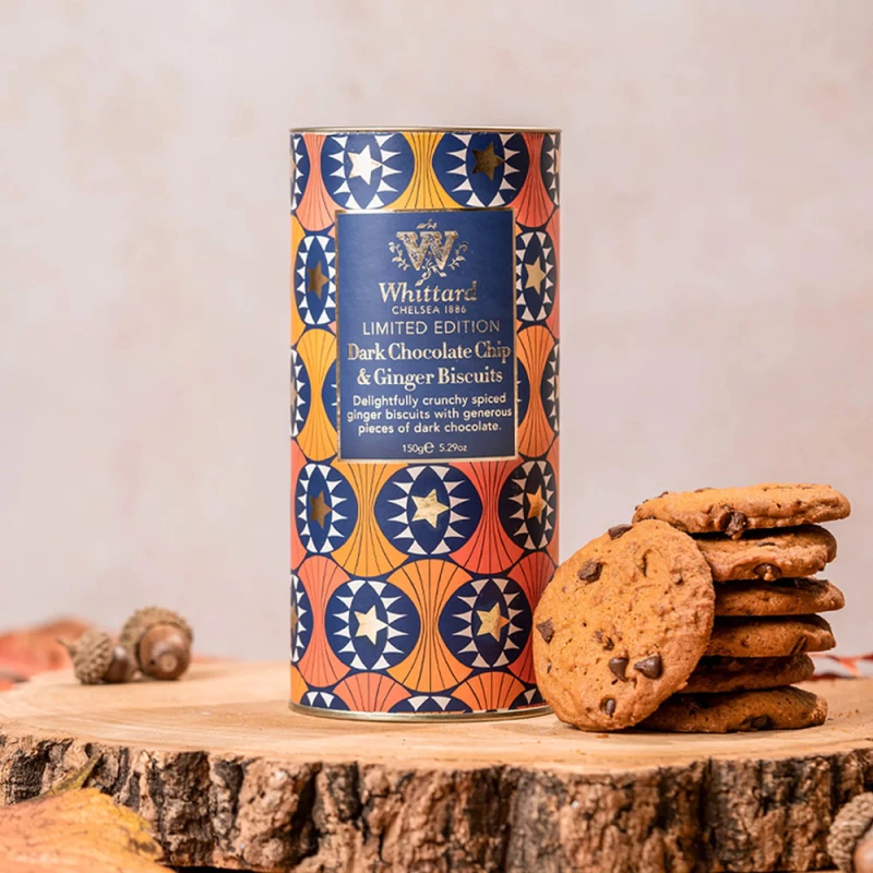 Biscuits Whittard of Chelsea “Limited Edition Dark Chocolate Chip & Ginger”, 150 g - Image 2