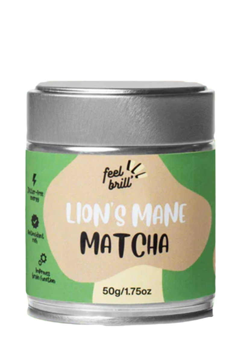Matcha green tea with lion’s mane Feel Brill, 50 g